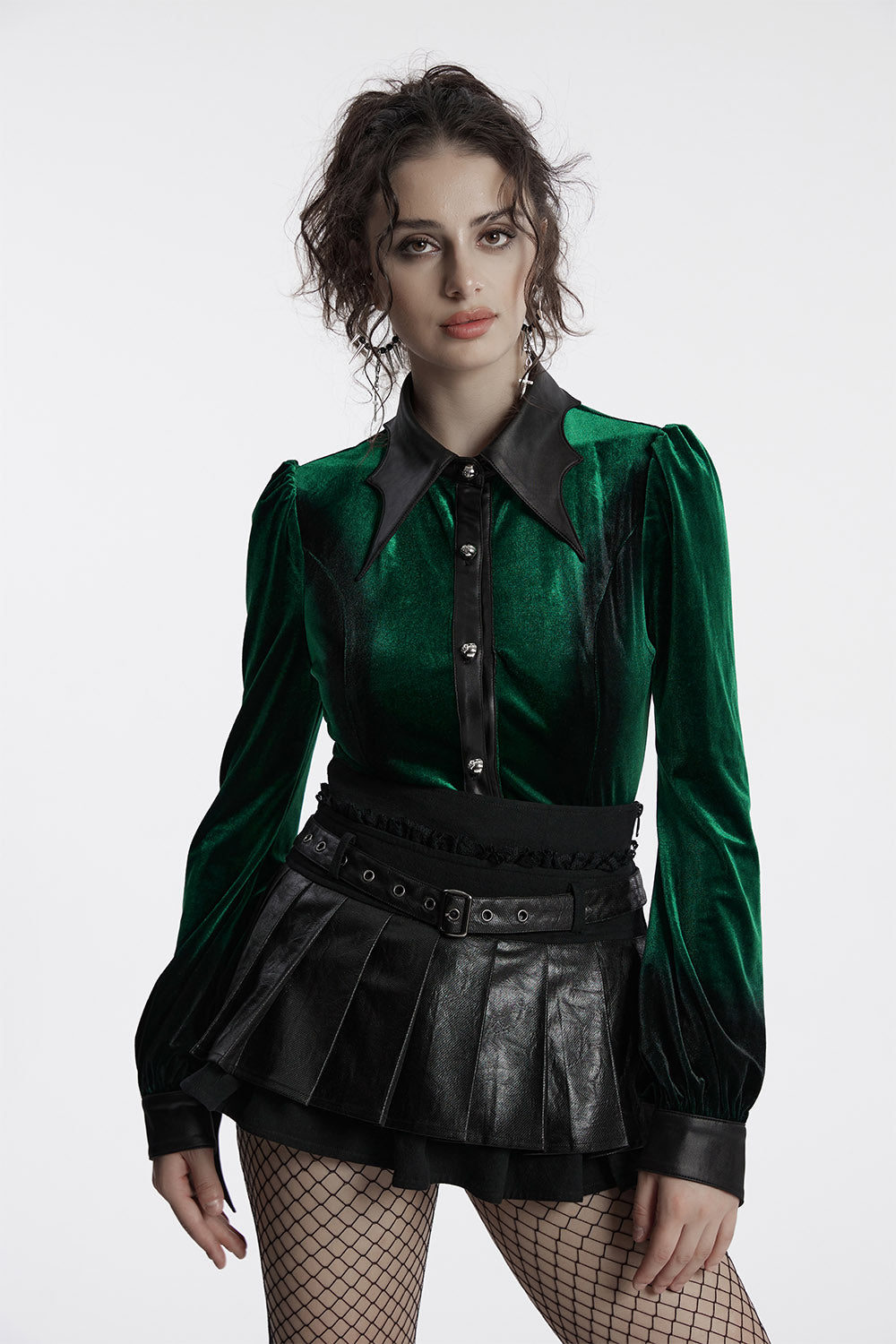 gothic button down top