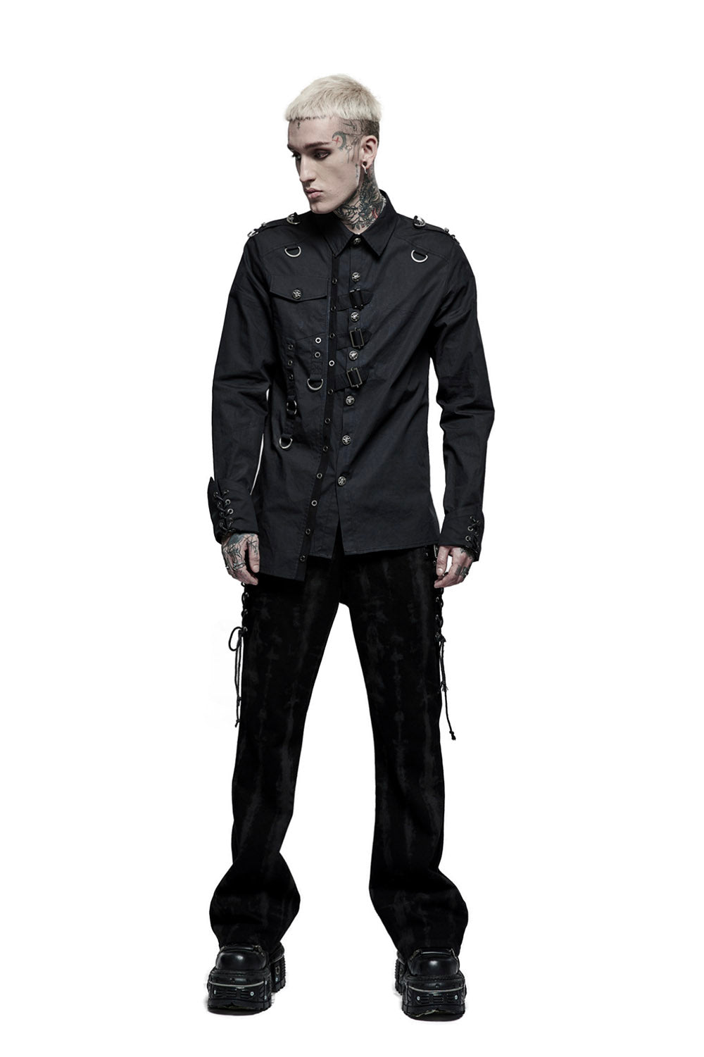 grunge goth gothic long sleeve shirt