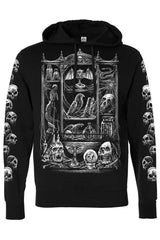 gothic skull distressed hoodie coat