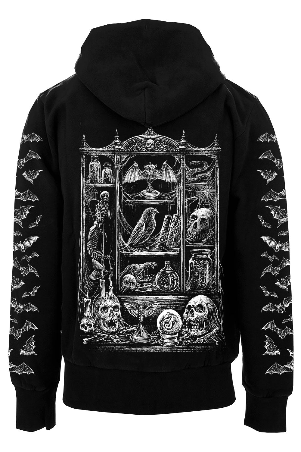 mens oddities hoodie with bat sleeves 