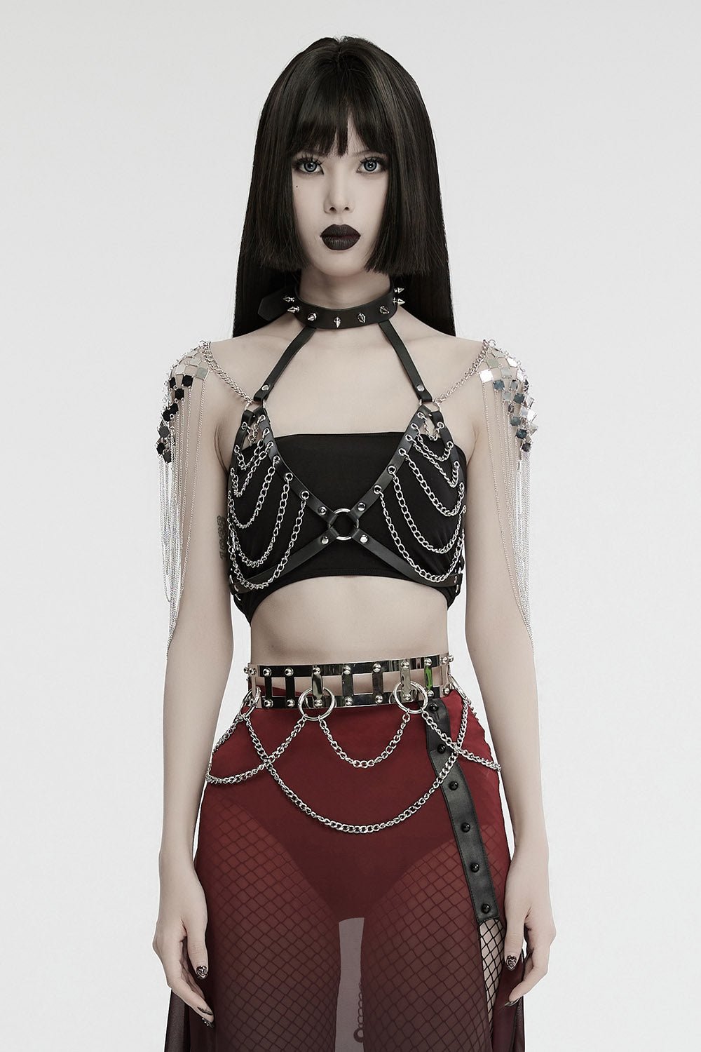 Caged Punk Chain Belt - belts - VampireFreaks - Punk Rave