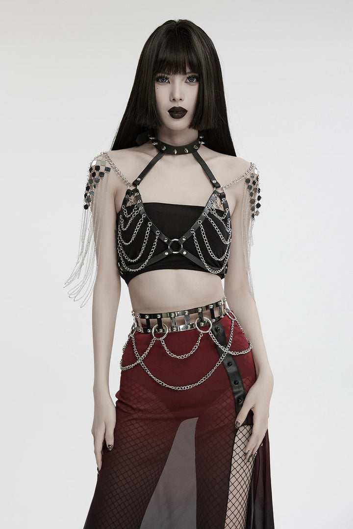 Caged Punk Chain Belt - belts - VampireFreaks - Punk Rave