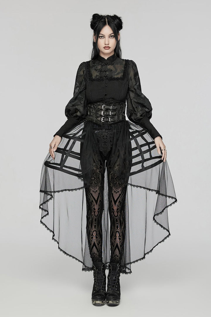 Caged Raven Boning Bustle Skirt - skirts - VampireFreaks - Punk Rave