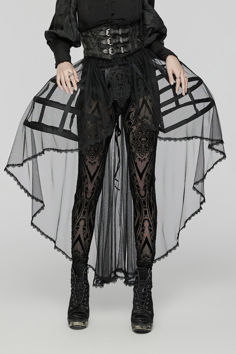 Caged Raven Boning Bustle Skirt – VampireFreaks