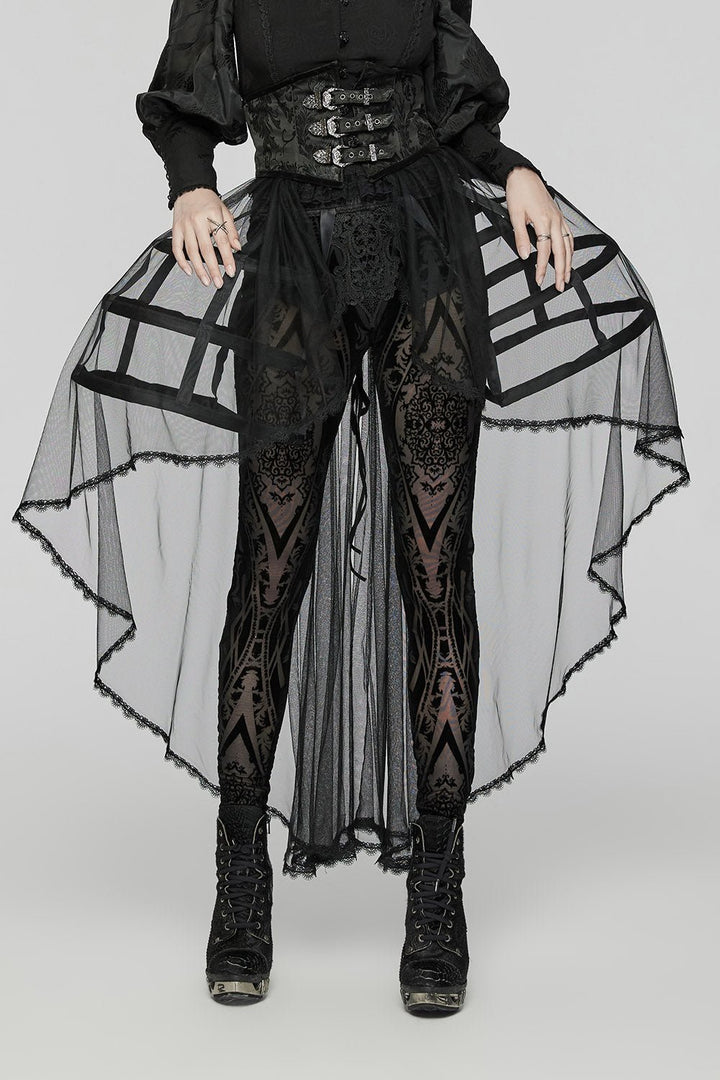 Caged Raven Boning Bustle Skirt - skirts - VampireFreaks - Punk Rave