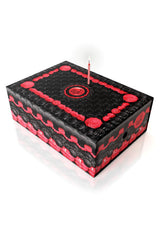 gothic shoe box shaped like a cake
