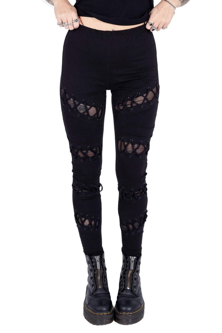 Calais Leggings - womens bottoms - VampireFreaks - Poizen Industries