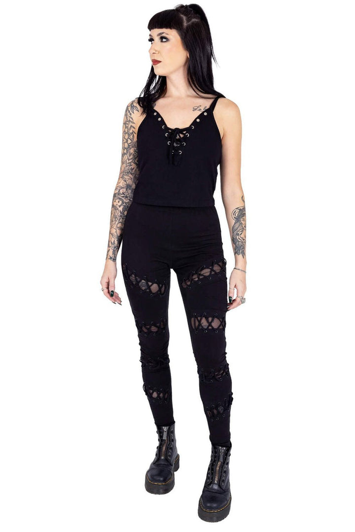 Calais Leggings - womens bottoms - VampireFreaks - Poizen Industries