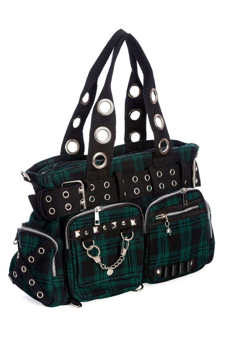 Camdyn Handbag [GREEN] - bags & wallets - VampireFreaks - Banned Apparel / Lost Queen