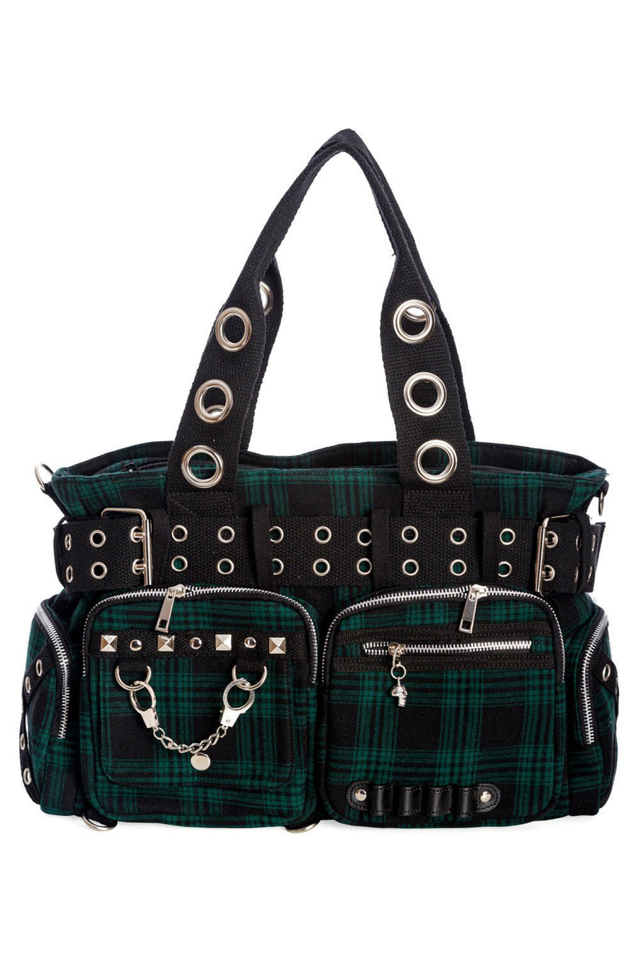 Camdyn Handbag [GREEN] - bags & wallets - VampireFreaks - Banned Apparel / Lost Queen