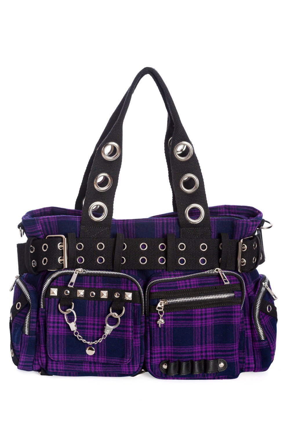 Camdyn Handbag [PURPLE] - bags & wallets - VampireFreaks - Banned Apparel / Lost Queen