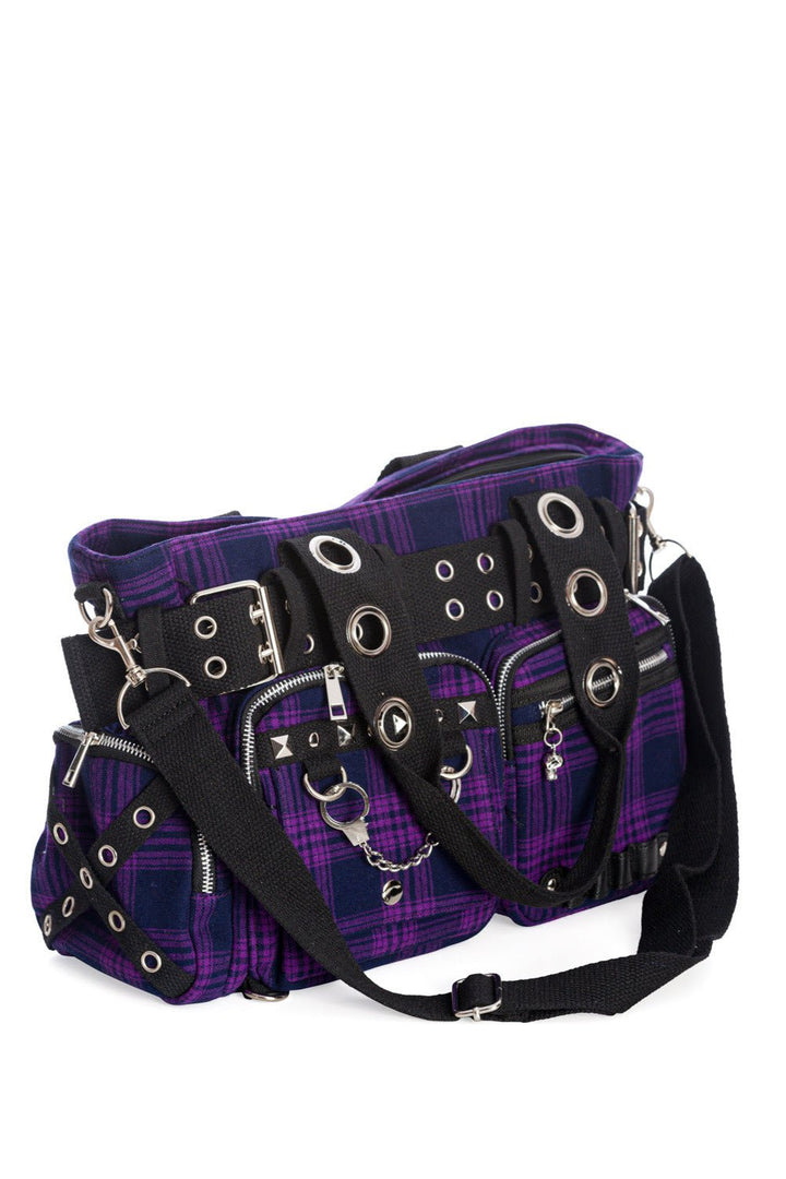 Camdyn Handbag [PURPLE] - bags & wallets - VampireFreaks - Banned Apparel / Lost Queen