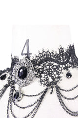 romantic goth lace shoulder shoulder harness