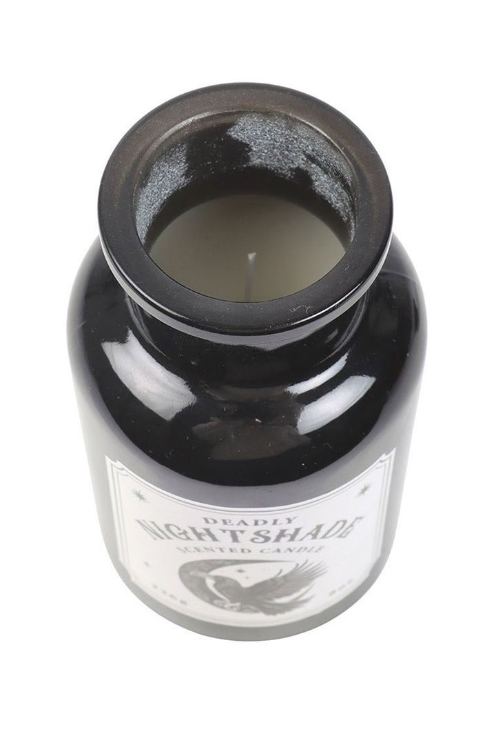 gothic candle  in a occult jar