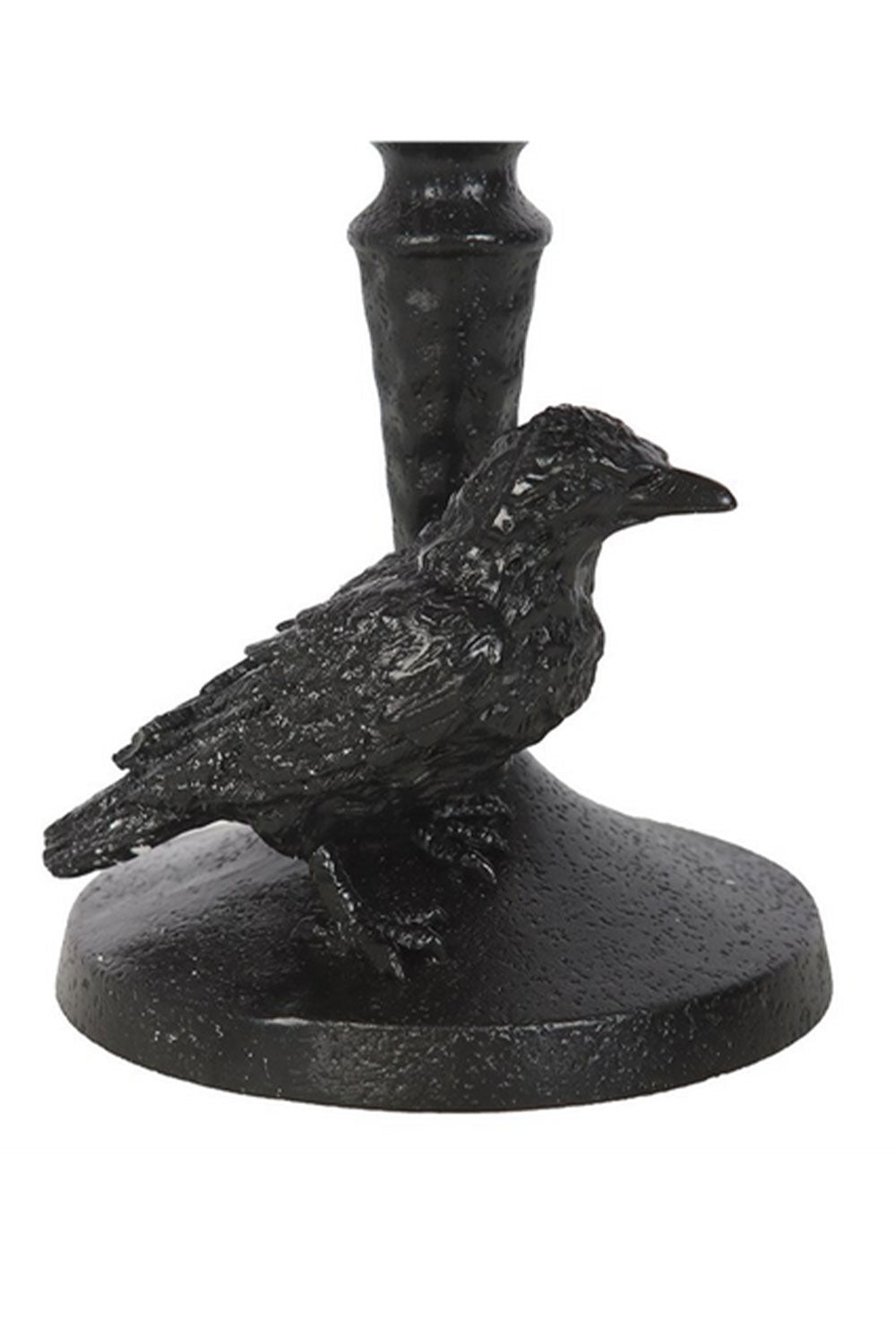Goth raven resin candle holder in black from Something Different