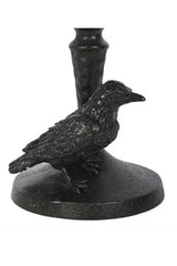 Goth raven resin candle holder in black from Something Different