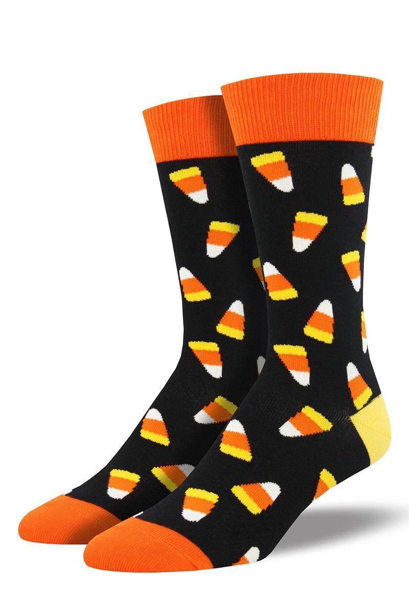 Candy Corn Socks [Womens] - socks & stockings - VampireFreaks - Sock Smith