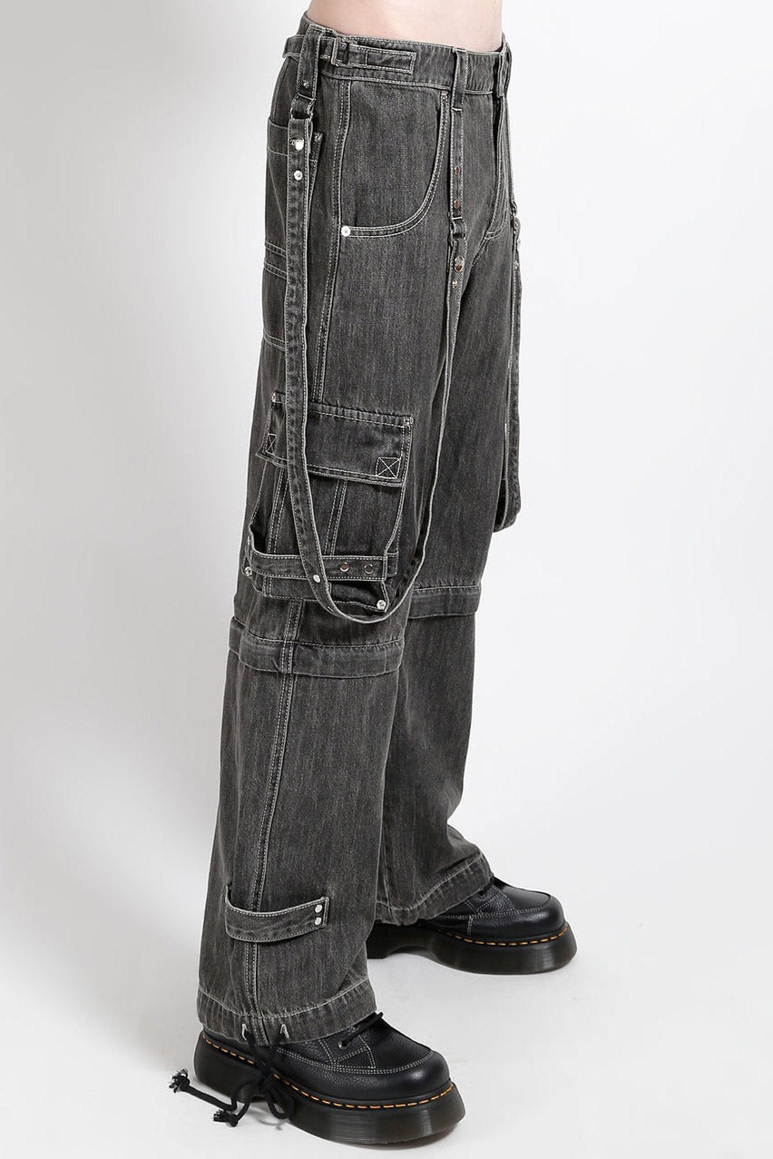 baggy oversized street goth pants
