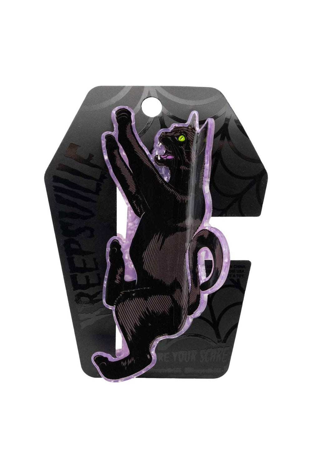 halloween cat hair claw clip