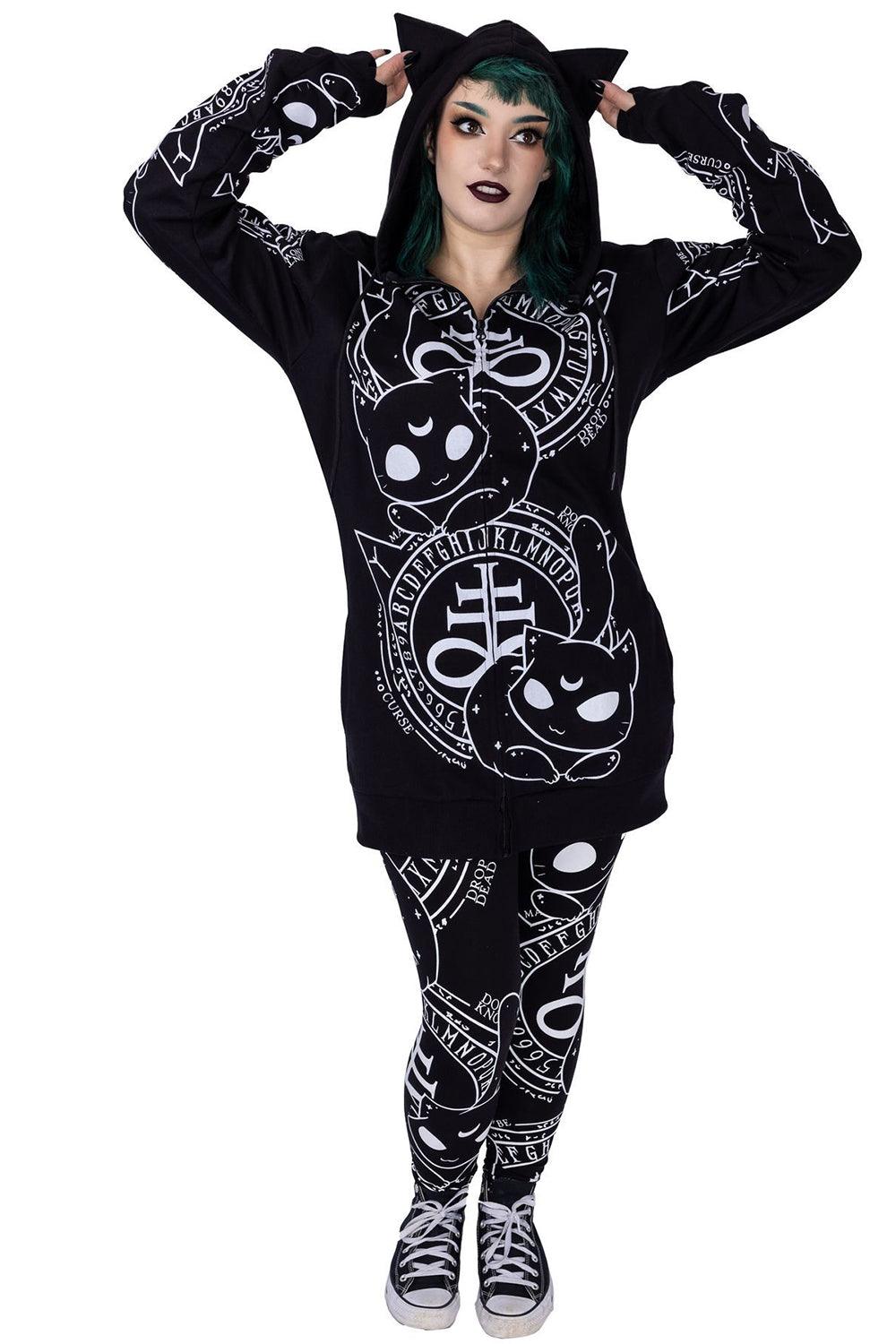 Cat Craft Hoodie - womens outerwear - VampireFreaks - Poizen Industries