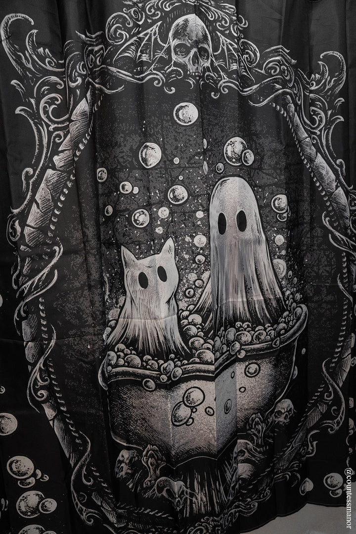 goth shower curtain