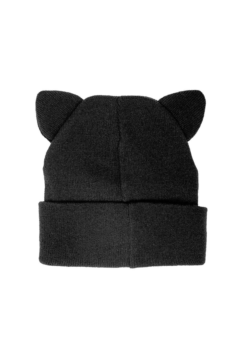 Cat Ears Knit Beanie Hat - hats & scarves & headwear - VampireFreaks - Sourpuss