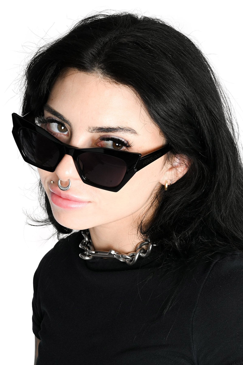 cat eye gothic sunglasses
