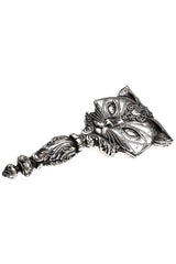 decorative ornate vampire hand cosmetic mirror 