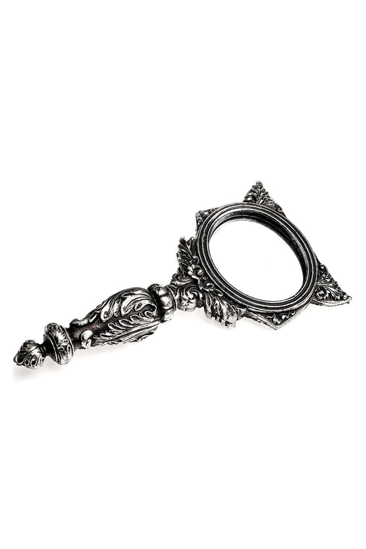 cat-shaped ornate gothic makeup mirror 