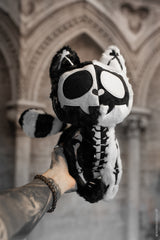 embroidered gothic plushie toy