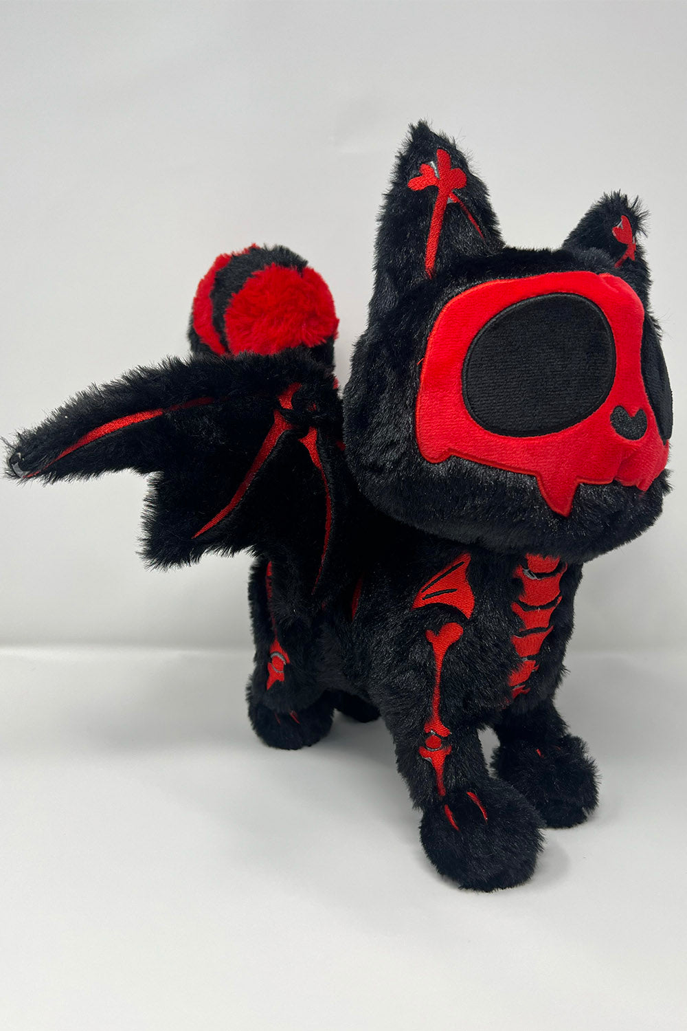 embroidered bat cat plush toy stuffed animal 