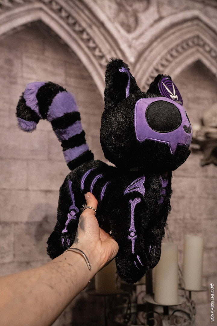 gothic cat stuffed animal