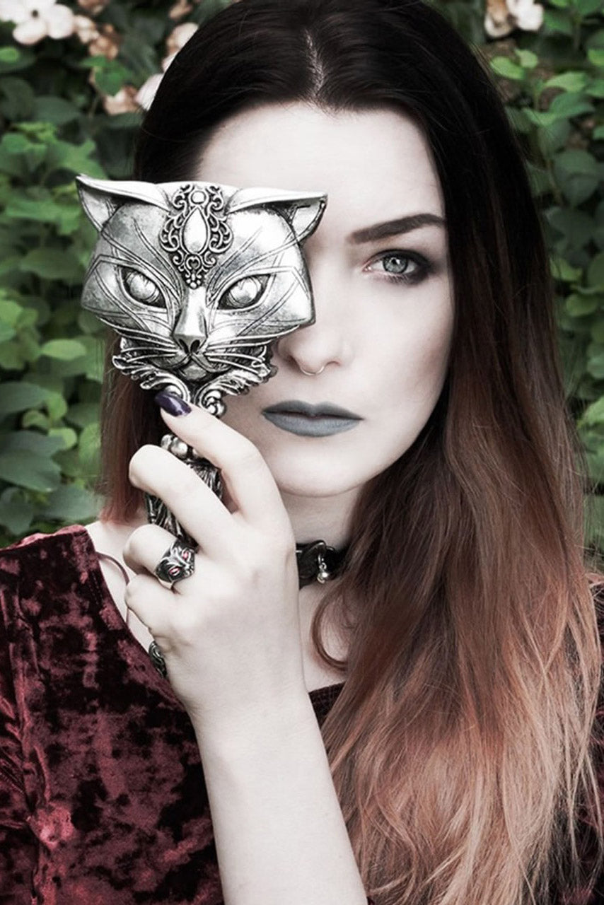 bastet occult black cat ring