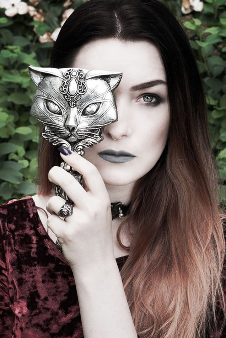 bastet occult black cat ring