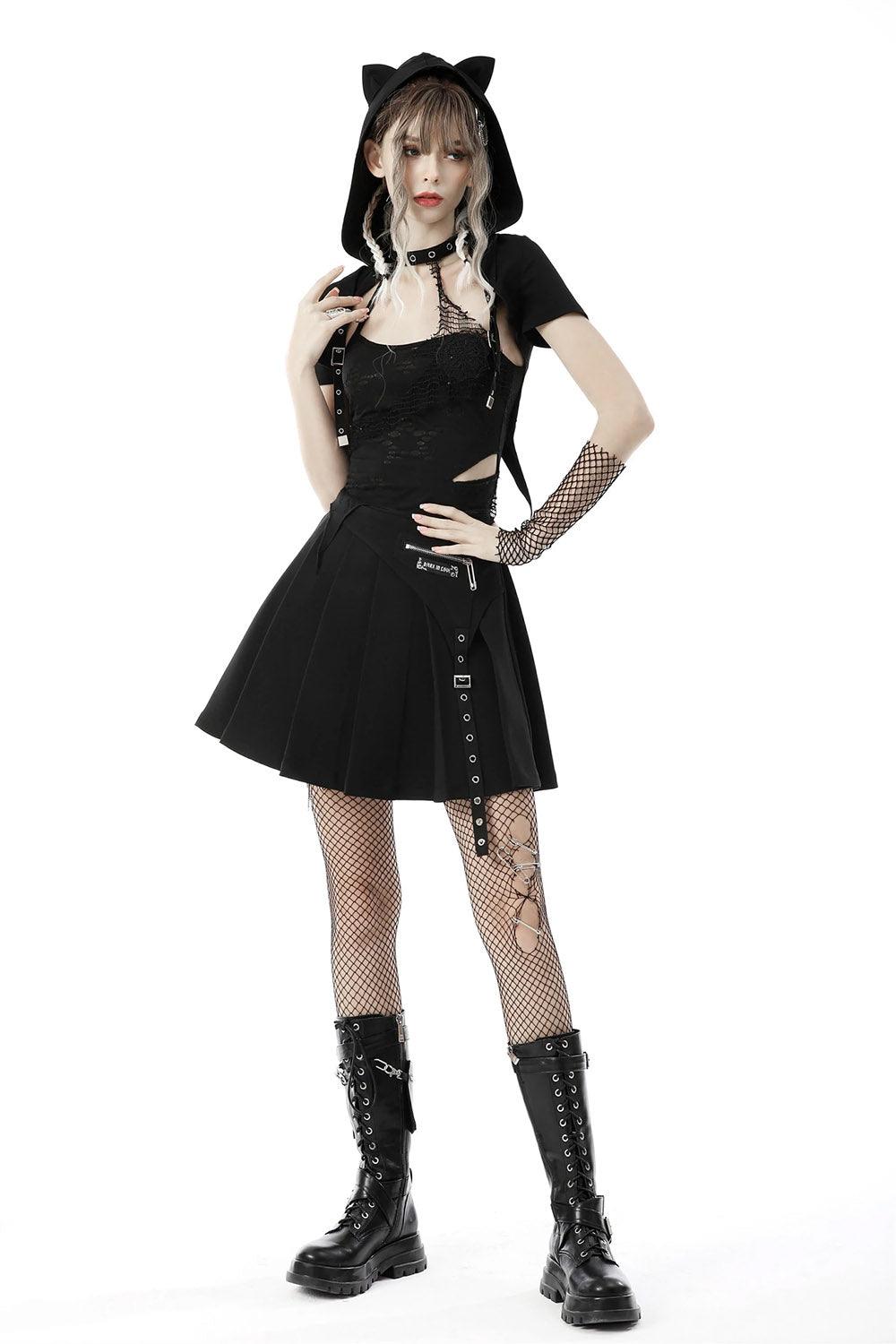 Cat Scratches Capelet - womens outerwear - VampireFreaks - Dark In Love