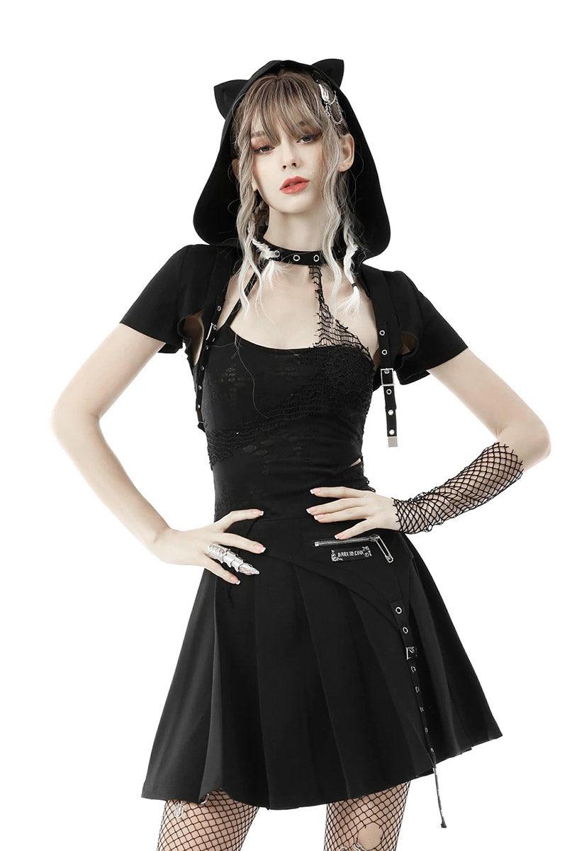 Cat Scratches Capelet - womens outerwear - VampireFreaks - Dark In Love