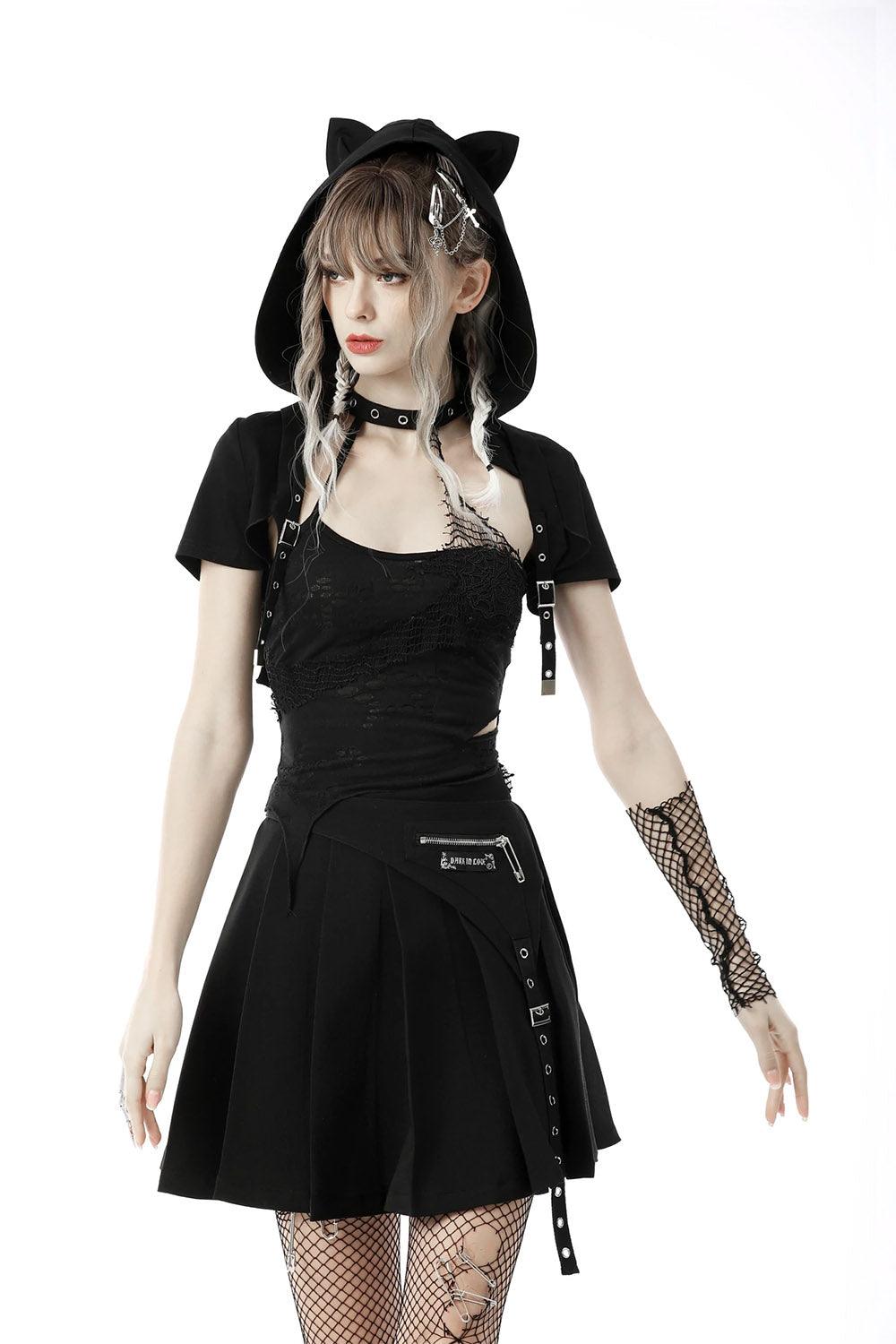 Cat Scratches Capelet - womens outerwear - VampireFreaks - Dark In Love