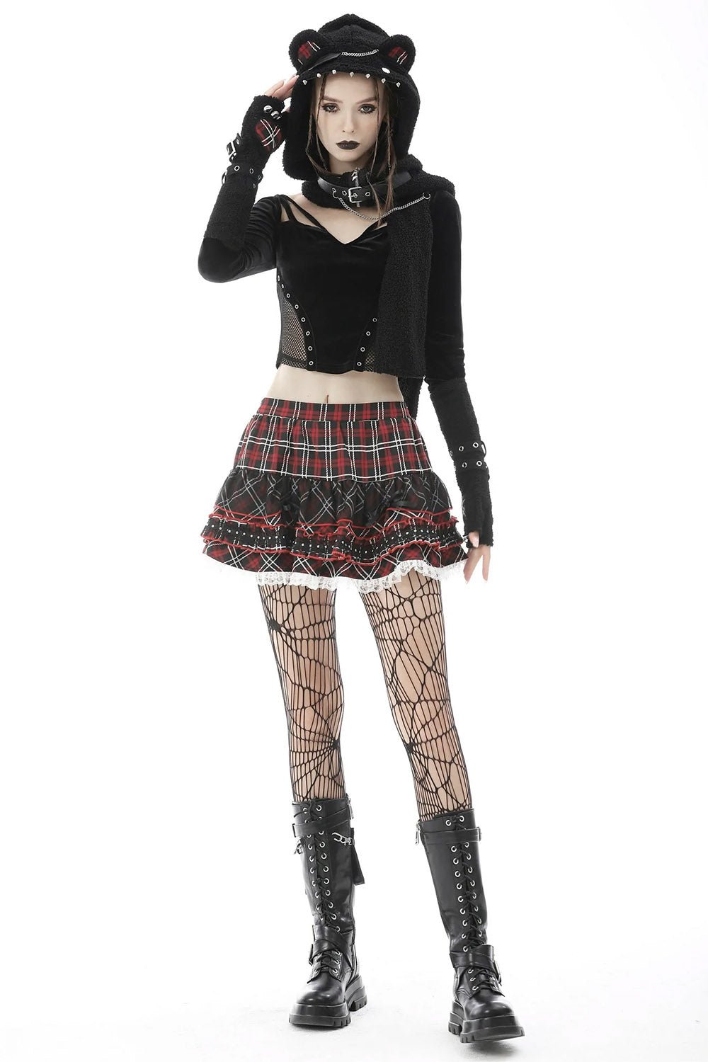 Cat Scratches Paw Print Gloves - gloves & armwarmers - VampireFreaks - Dark In Love
