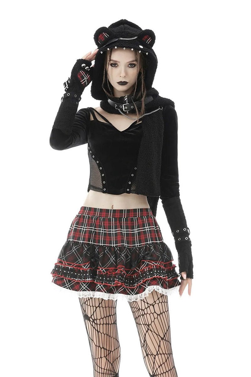 Cat Scratches Paw Print Gloves - gloves & armwarmers - VampireFreaks - Dark In Love
