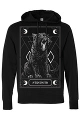 occult cat tarot card hoodie for men