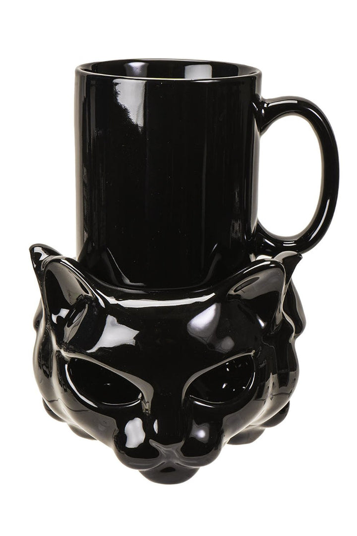 Cat Tea Light Mug Warmer [W/ Mug] - housewares - VampireFreaks - Alchemy