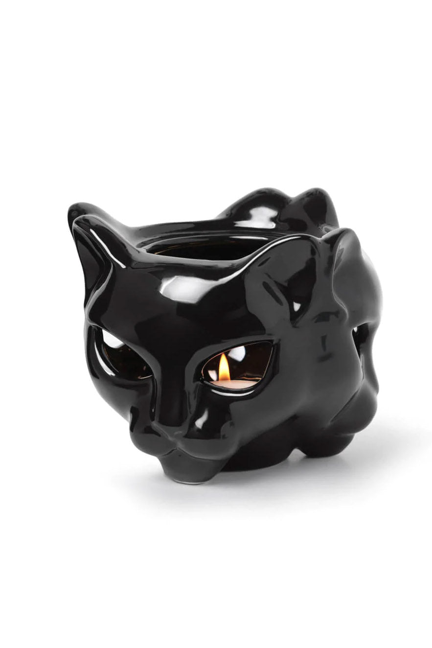 Cat Tea Light Mug Warmer [W/ Mug] - housewares - VampireFreaks - Alchemy