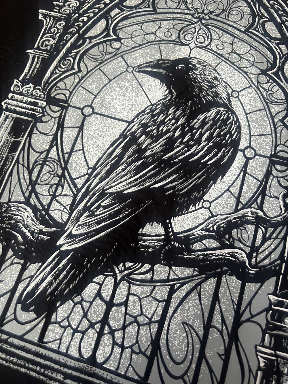 gothic raven bird sweatshirt