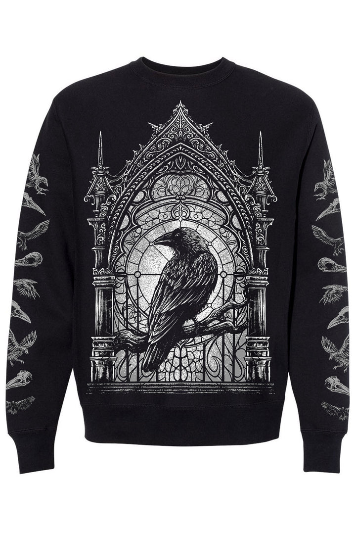 gothic cathedral church stained glass sweater