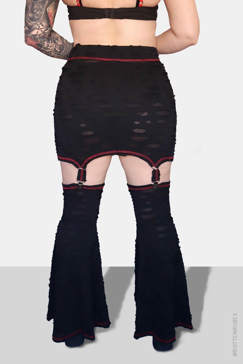 Cathedral Garter Skirt - skirts - VampireFreaks - Forest Ink