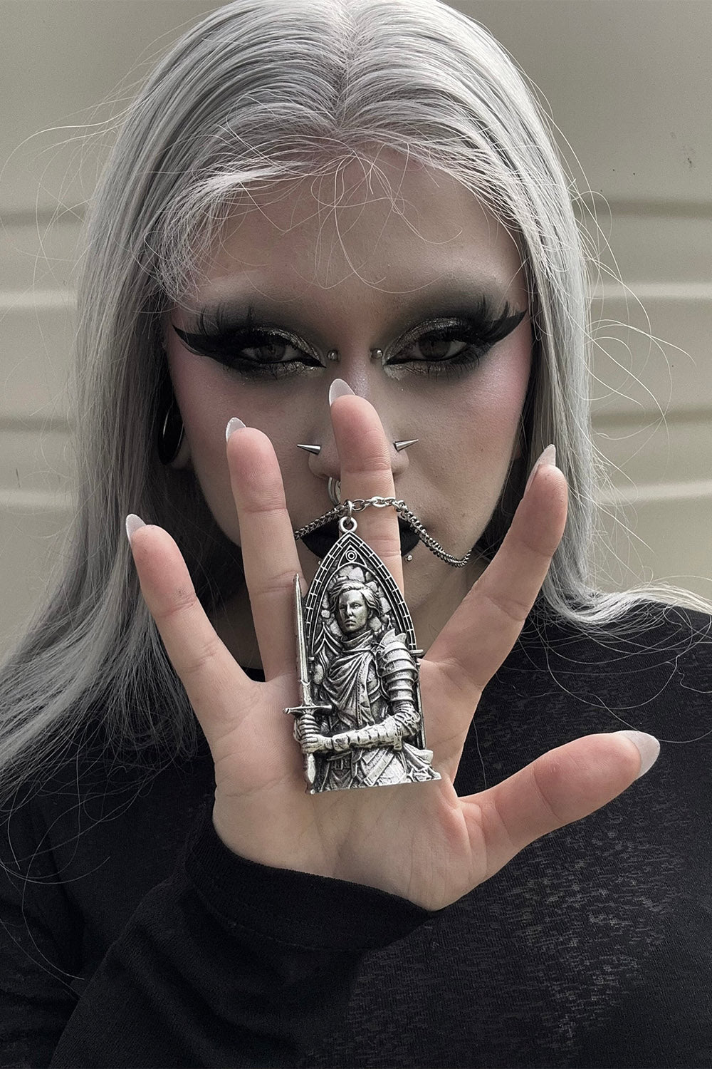 gothic knight necklace 