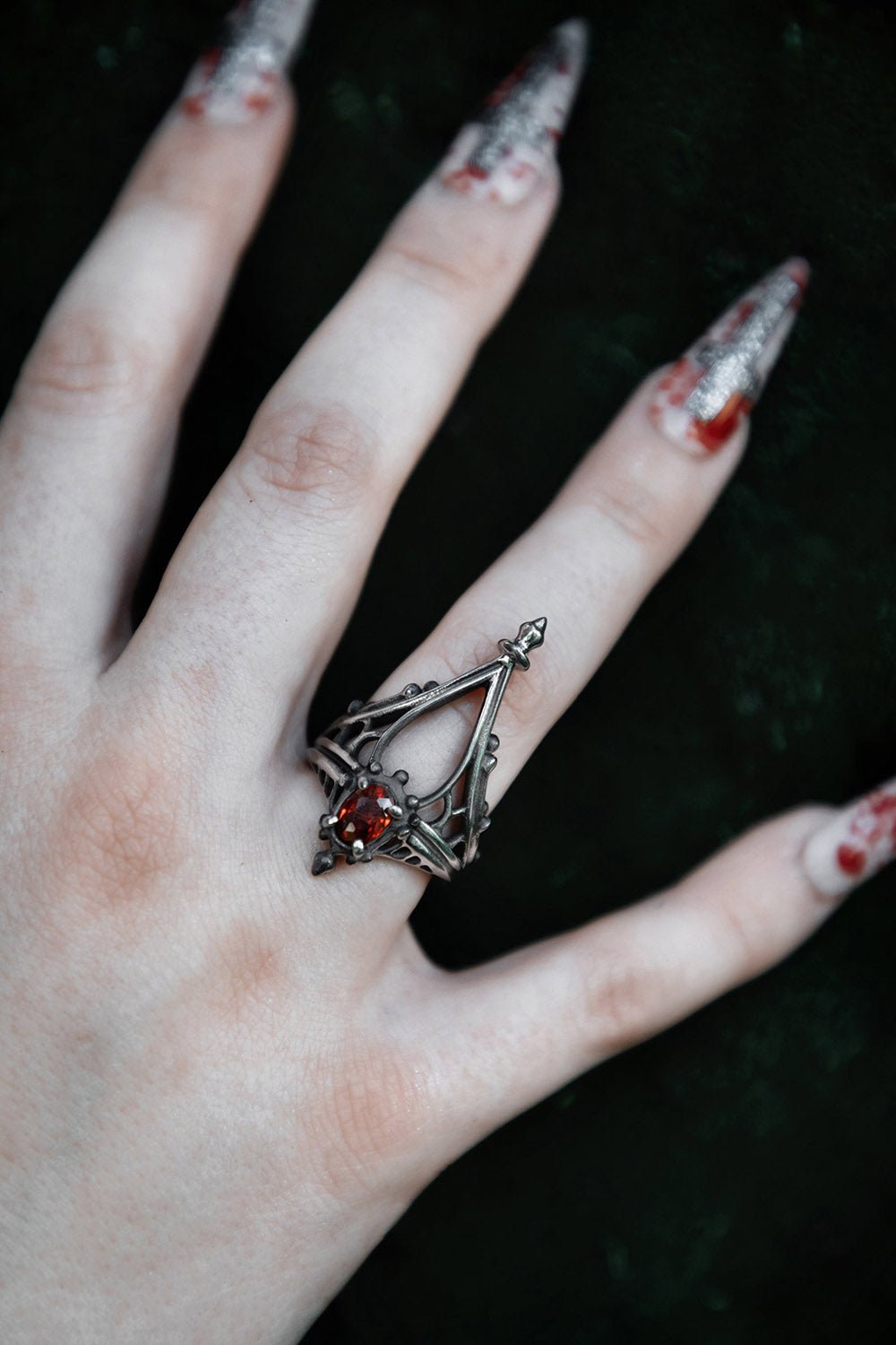 Cathedral Solace Ring [SILVER] - jewelry - VampireFreaks - Lively Ghosts