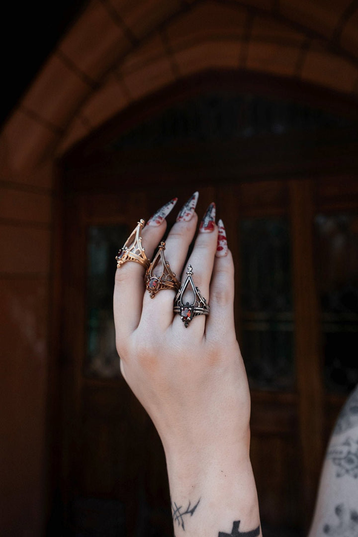 Cathedral Solace Ring [SILVER] - jewelry - VampireFreaks - Lively Ghosts