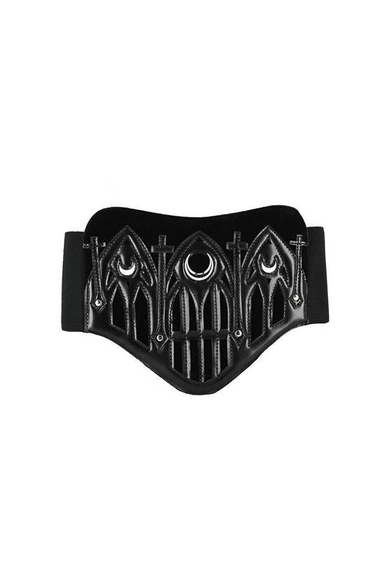 Cathedral Waist Belt With Triple Moon - belts - VampireFreaks - Restyle