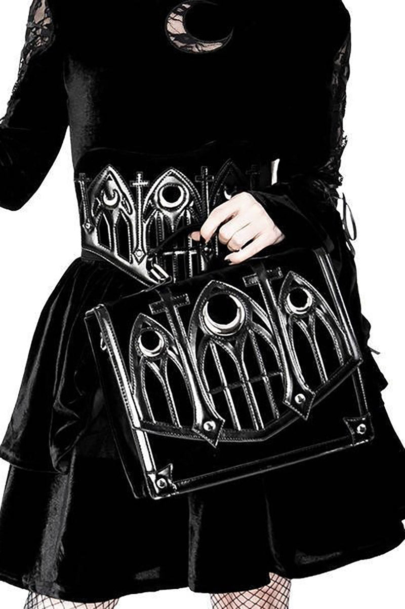 Cathedral Waist Belt With Triple Moon - belts - VampireFreaks - Restyle